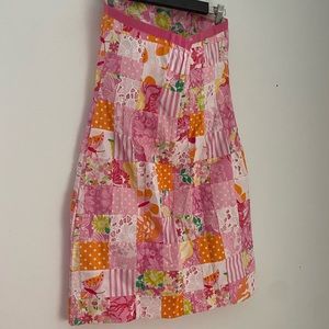 Lilly Pulitzer strapless dress vintage